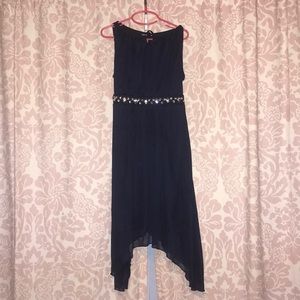 LAST CHANCE! Navy dress with beaded detail